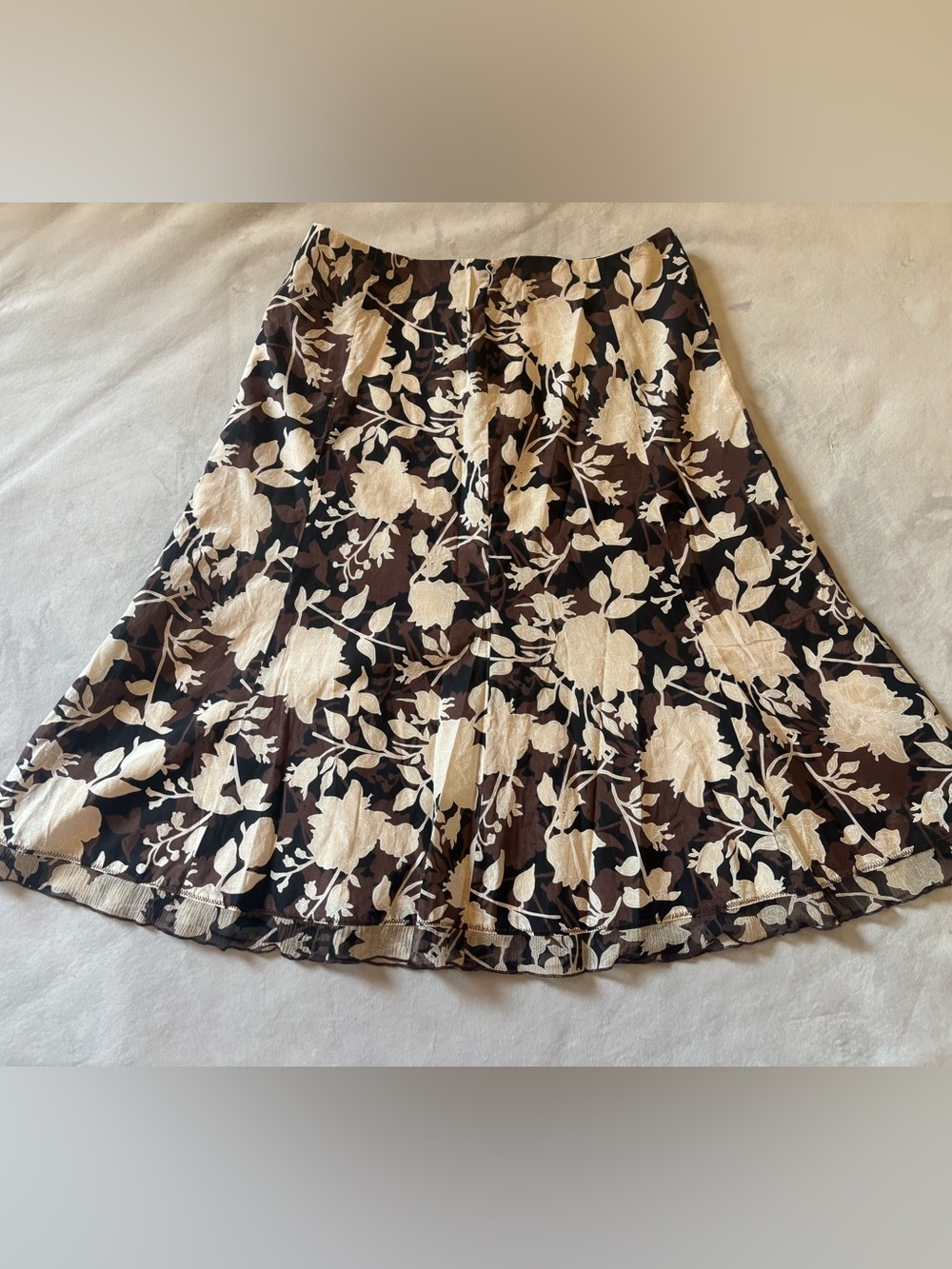 Vintage Y2K Harold’s Silk Blend Floral A-Line Skirt Size 6